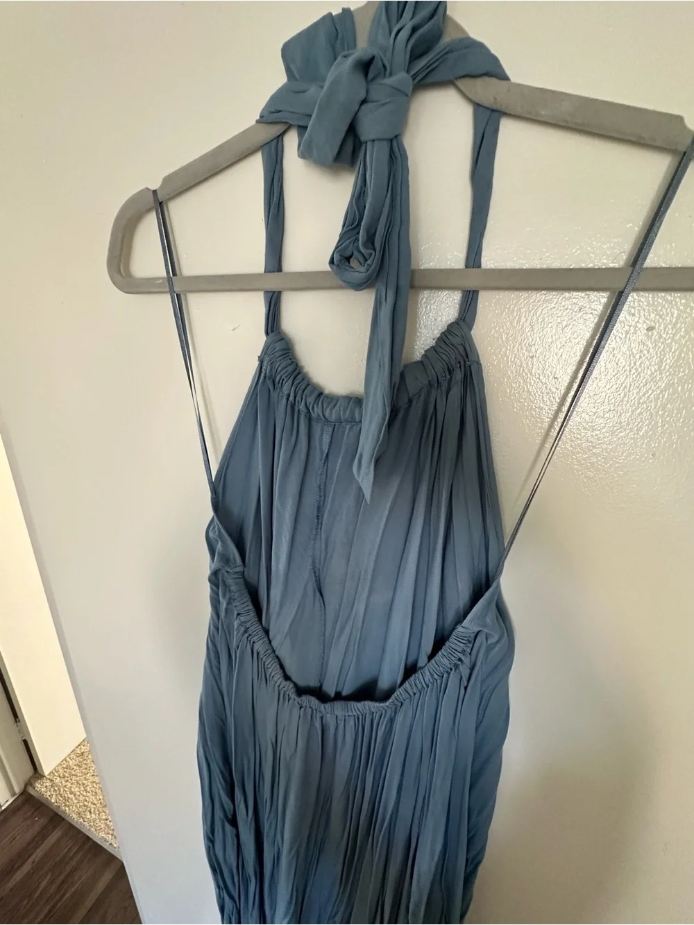 Elan Light Blue Halter Maxi Dress - Size M - Picture 12 of 12